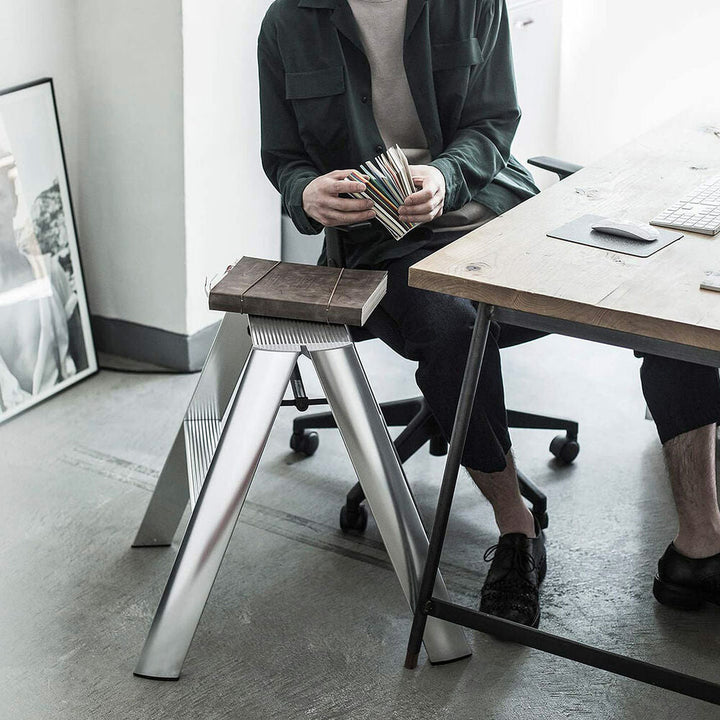 hasegawa | lucano 2 step ladder premium | silver (japan) - LC