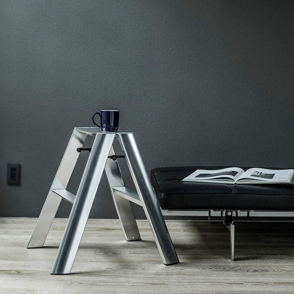 hasegawa | lucano 2 step ladder premium | silver (japan) - LC