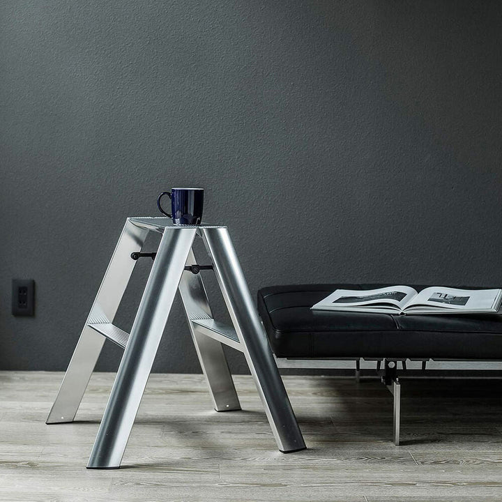 hasegawa | lucano 2 step ladder premium | silver (japan) - LC