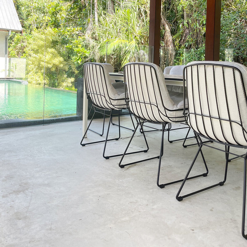 freifrau | leyasol outdoor armchair low | lopi ash + black frame