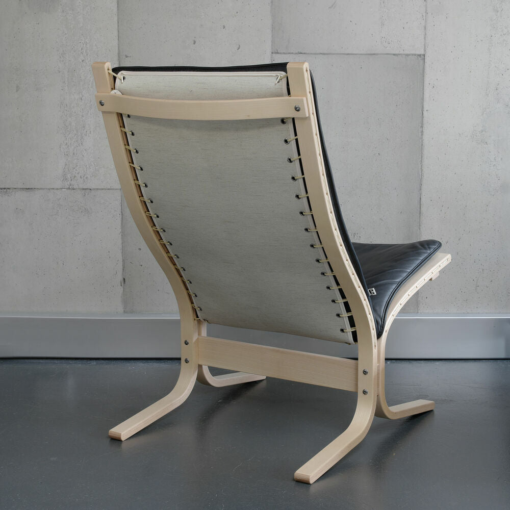 lk hjelle | siesta fiora 305 chair | high back | oak + hemsen HA19 leather
