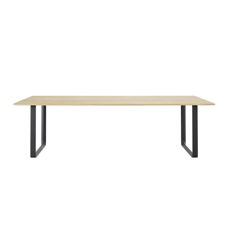 muuto | 70/70 table | solid oak + black leg | 255cm