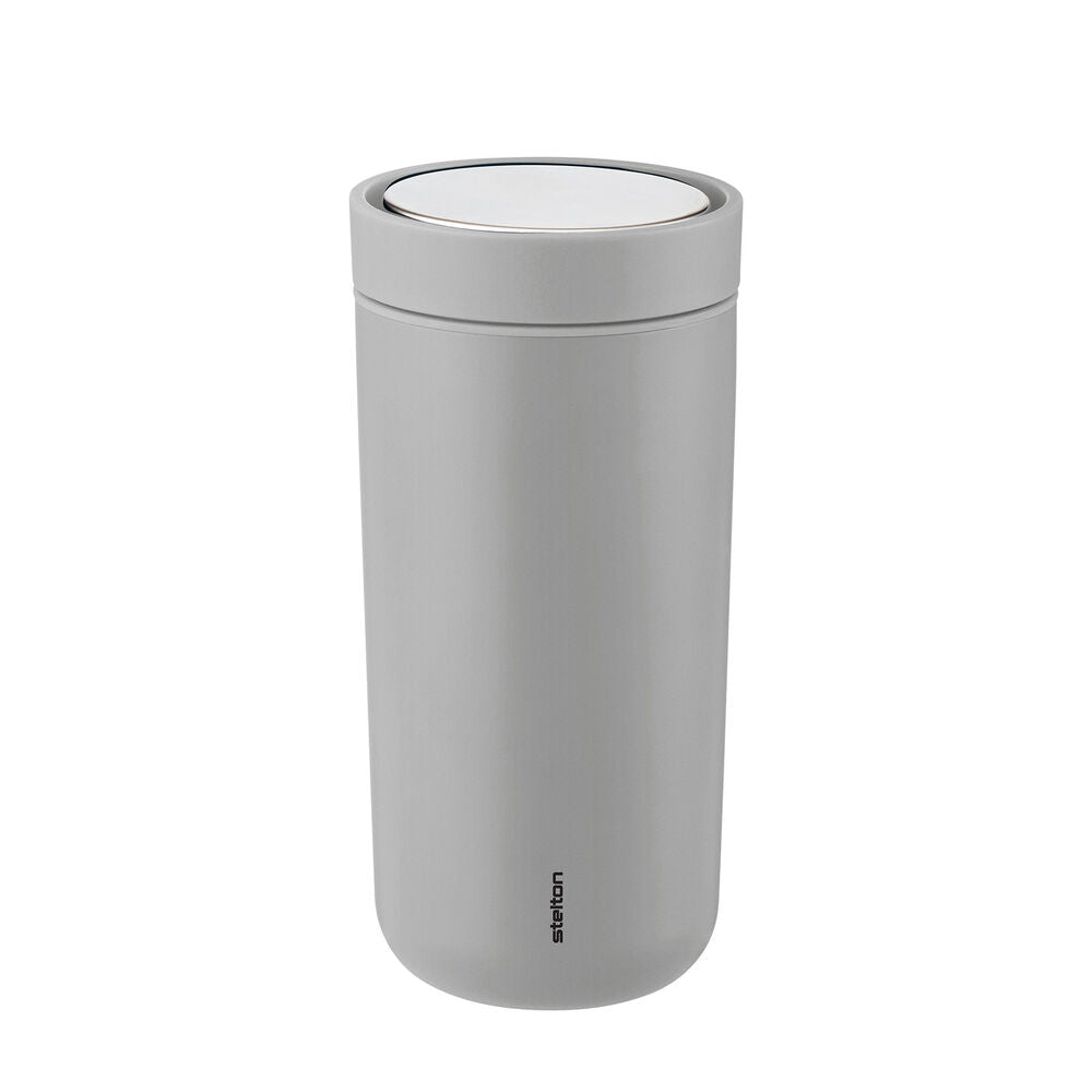 stelton | to go click vacuum insulated cup | soft light grey 400ml ~ DC