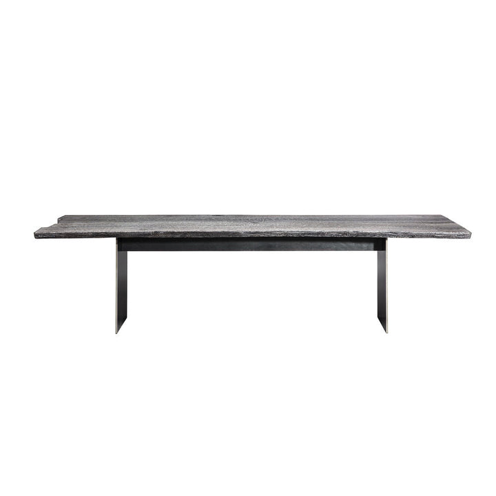 janua | sk 08 butterfly table | charburned oak silver shade + black base 260x100cm