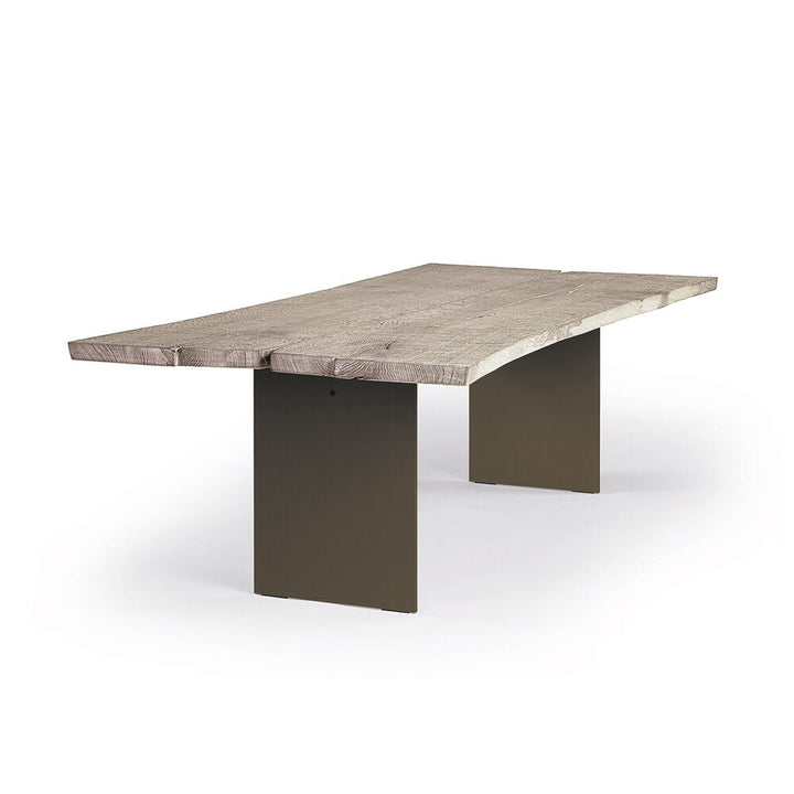 janua | sk 08 butterfly table | smoked oak white shade + black base 180x90cm