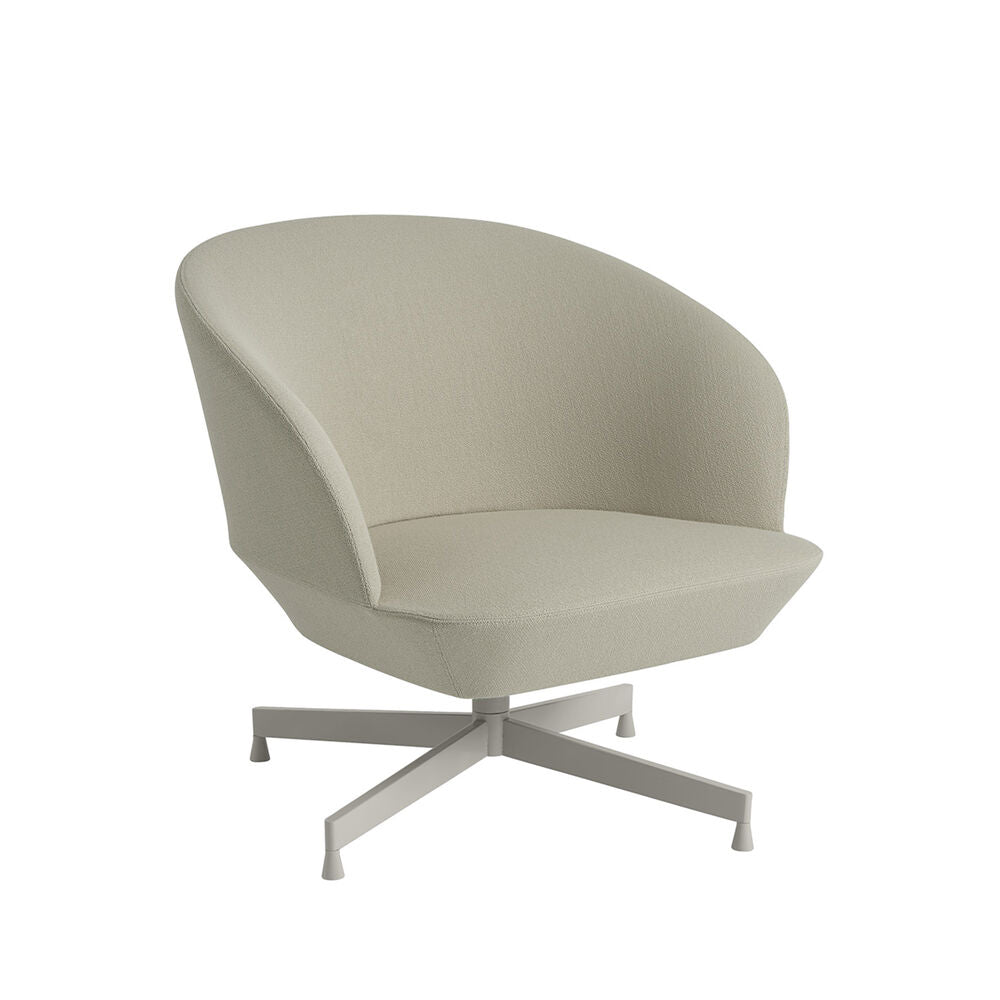 muuto | oslo lounge chair | swivel base | vidar 146 + grey legs ~ DC