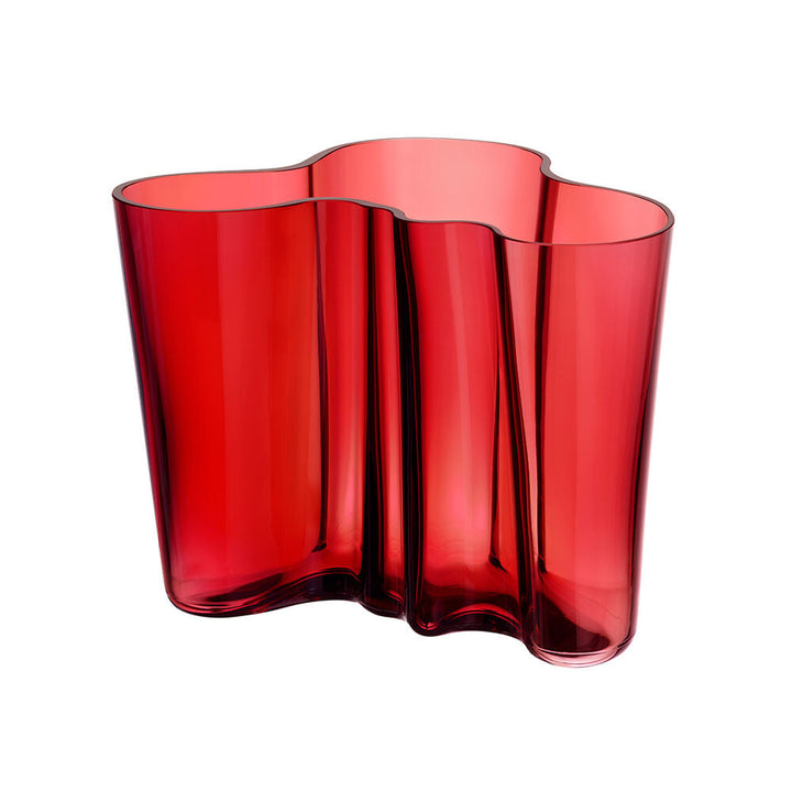 iittala | aalto savoy vase | cranberry 16cm
