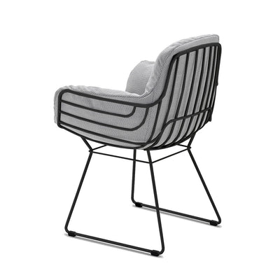freifrau | leyasol outdoor armchair high | wire frame | lopi ash + black
