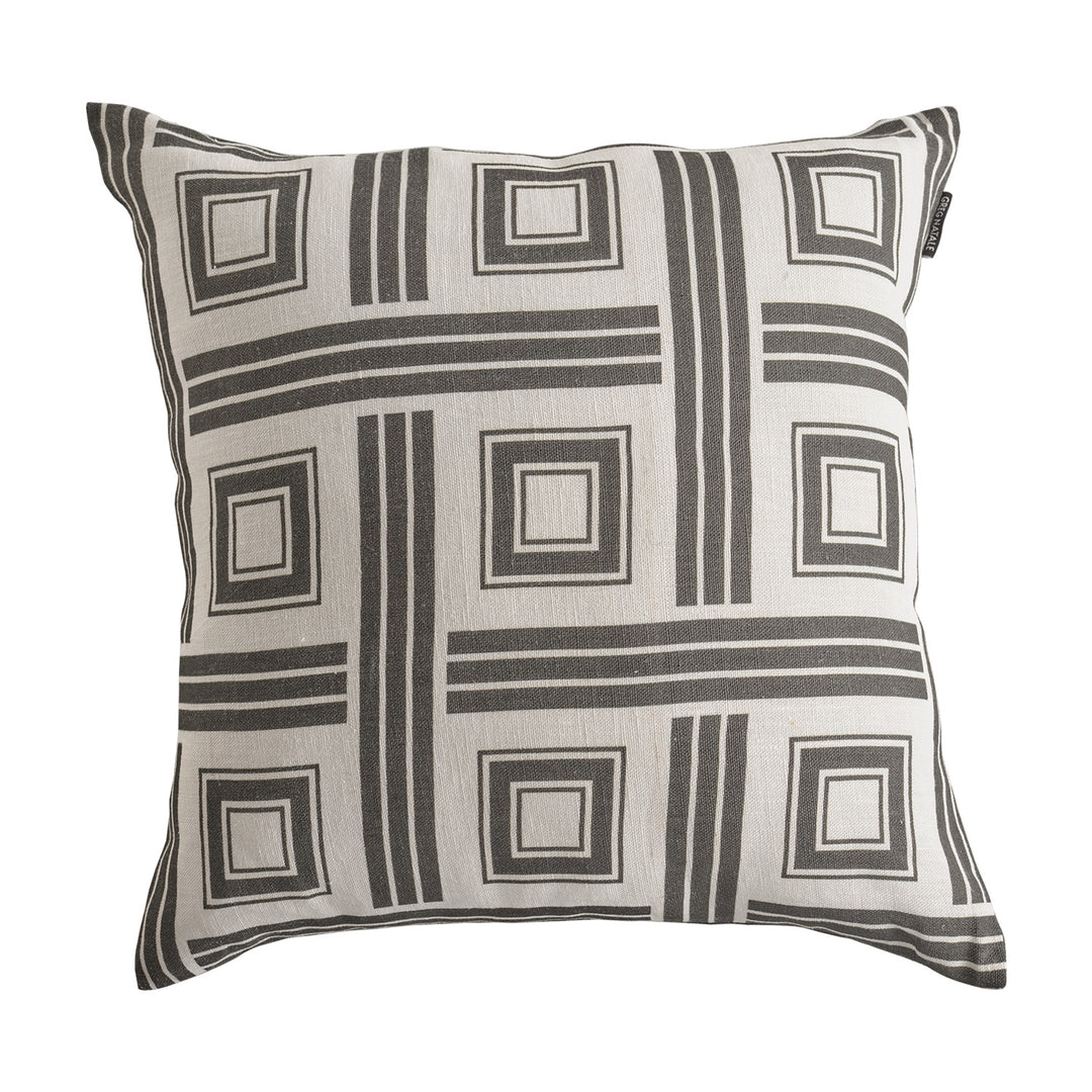 greg natale | astoria weave cushion | black ~ DC