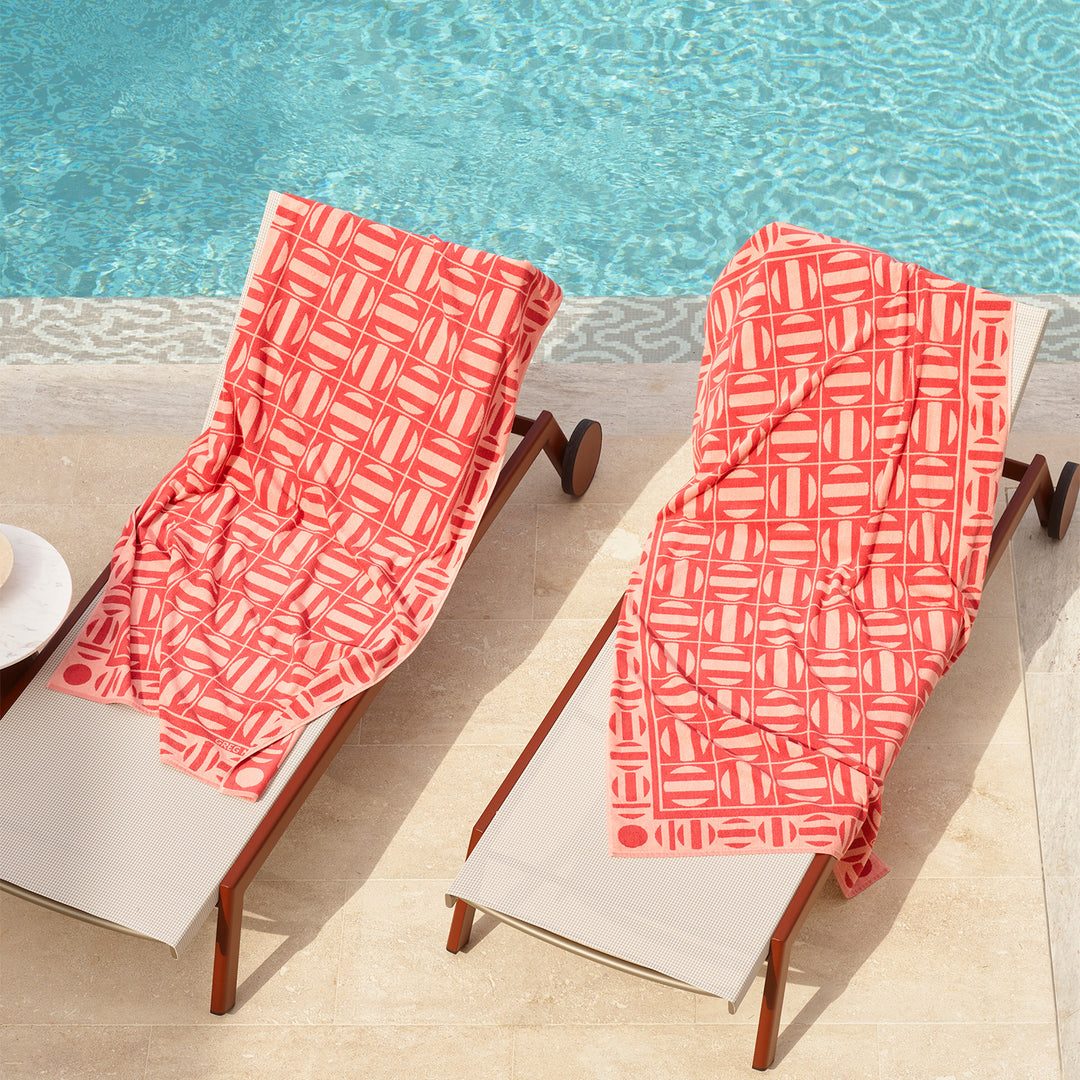 greg natale | sorrento beach towel | pink ~ DC