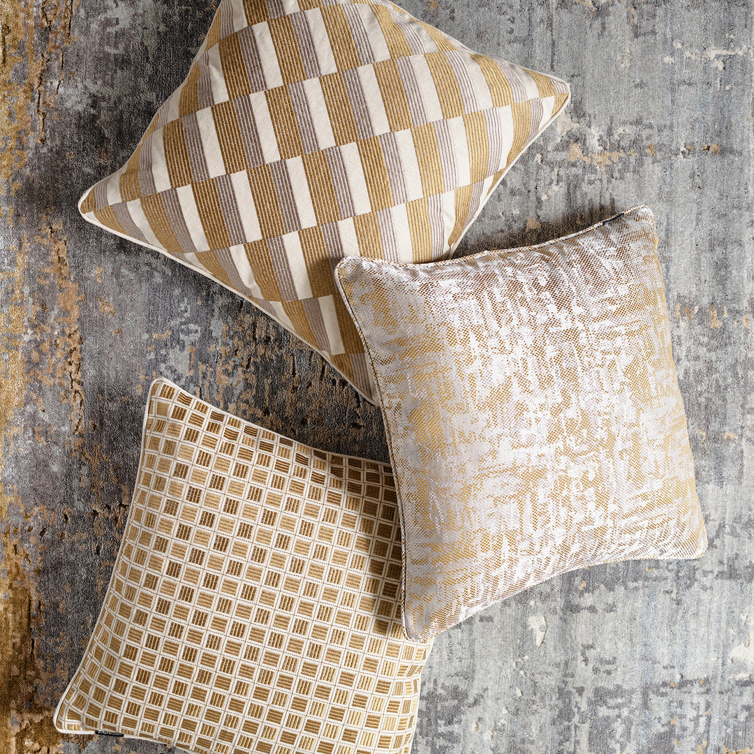 greg natale | capella cushion | gold ~ DC