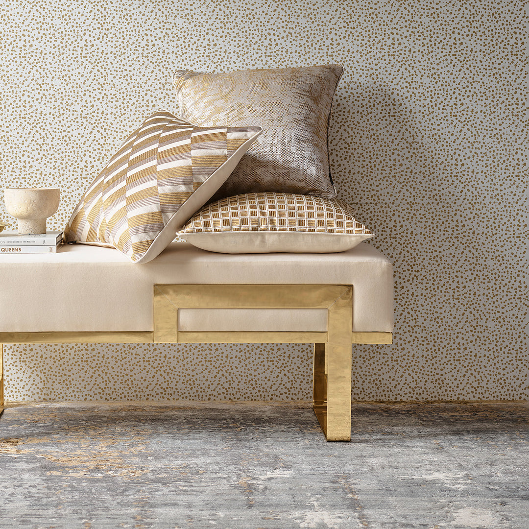 greg natale | capella cushion | gold ~ DC