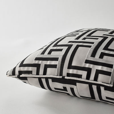 greg natale | forbes cushion | black + grey - DC