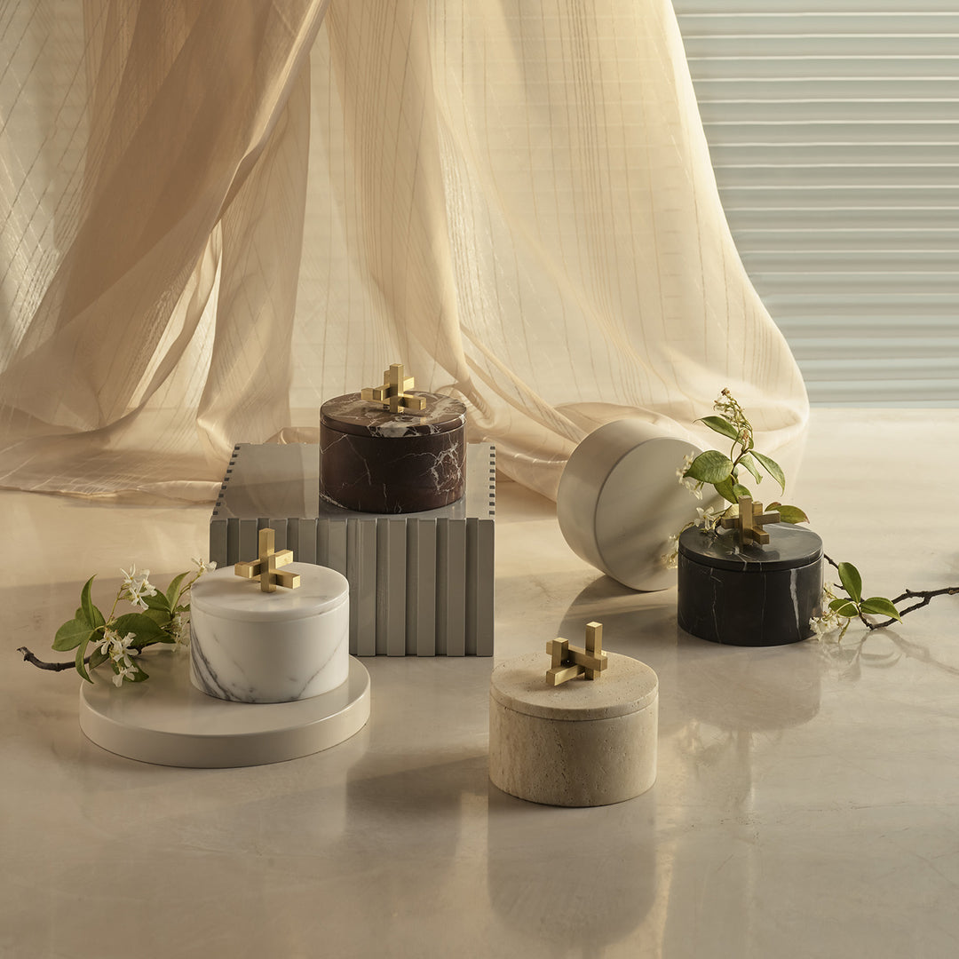 greg natale | metropolis box round | travertine - DC