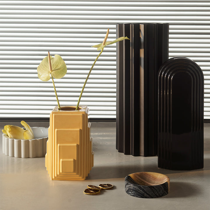 greg natale | parallel lines vase | black ~ DC