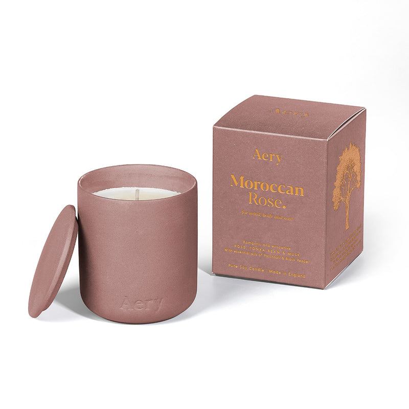 aery living | fernweh scented candle | moroccan rose