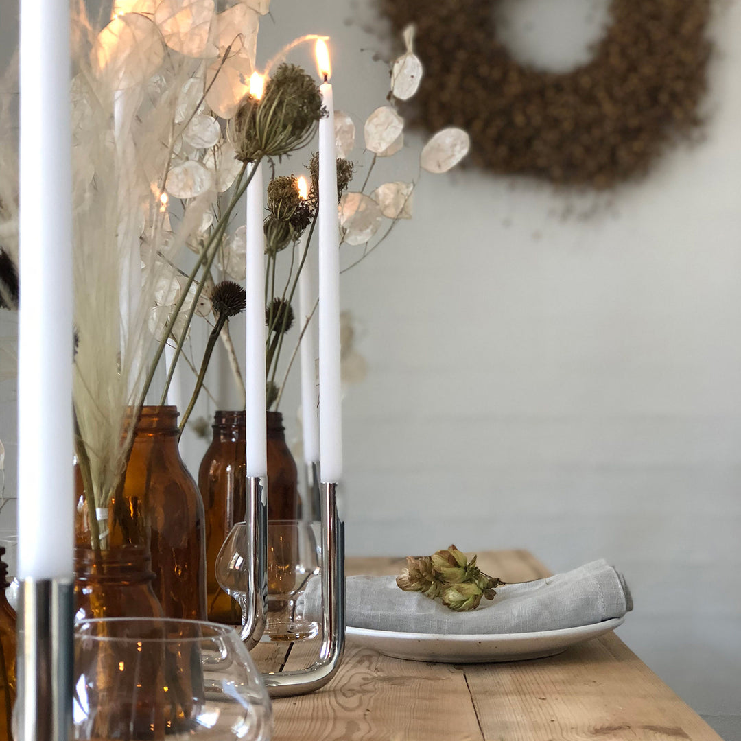 architectmade | gemini candleholder | stainless steel