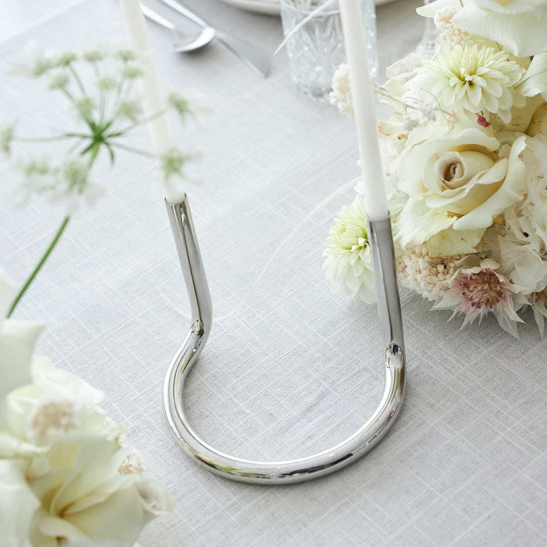 architectmade | gemini candleholder | stainless steel
