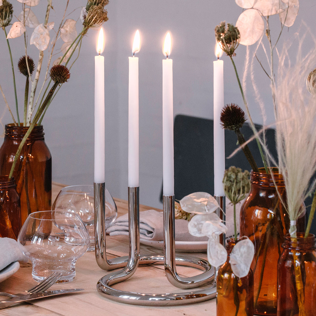 architectmade | gemini candleholder | stainless steel