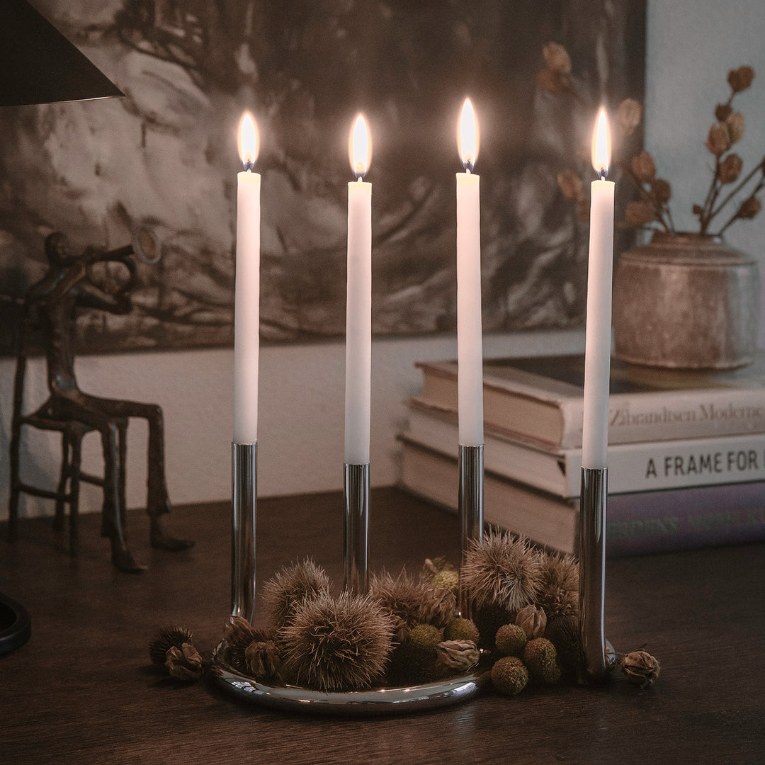 architectmade | gemini candleholder | stainless steel
