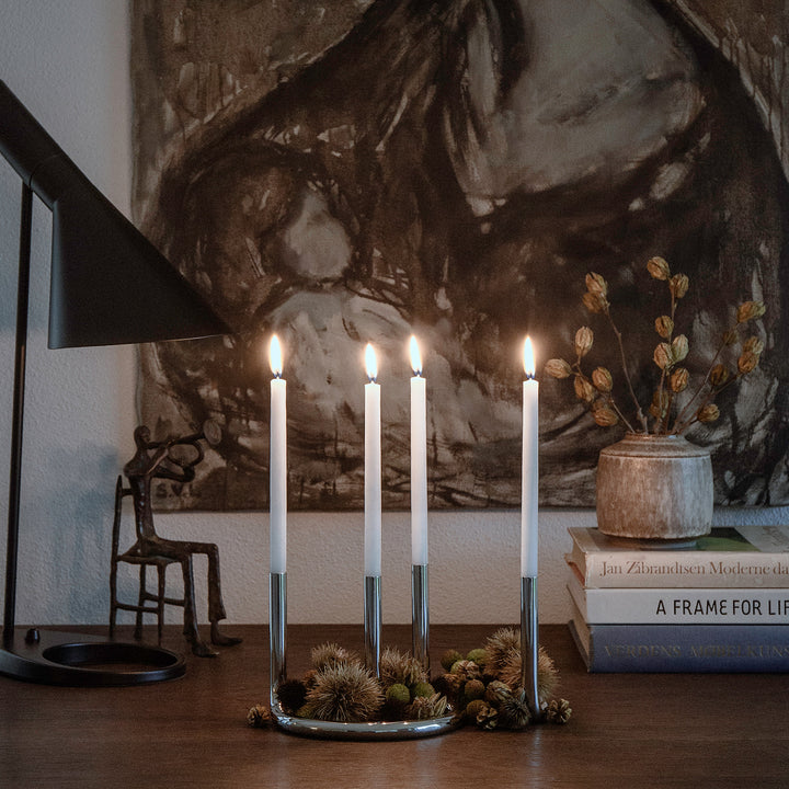 architectmade | gemini candleholder | stainless steel