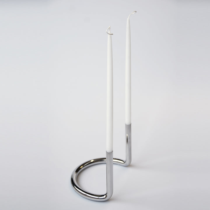 architectmade | gemini candleholder | stainless steel