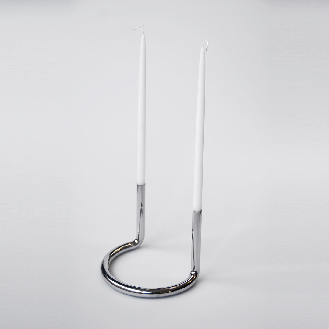 architectmade | gemini candleholder | stainless steel