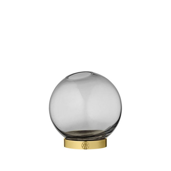 aytm | globe vase with stand | black small - LC