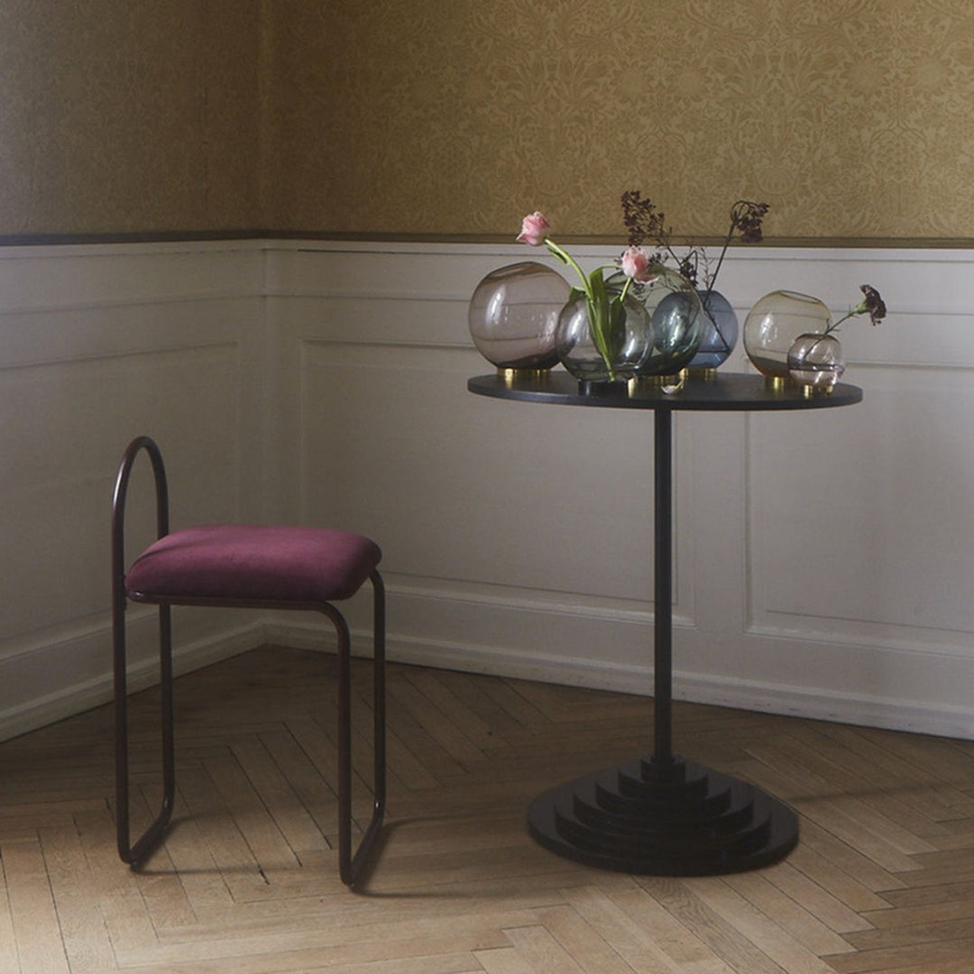 aytm | globe vase with stand | black small - LC