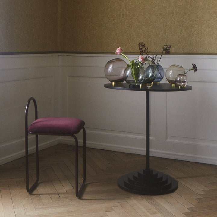 aytm | globe vase with stand | black small - LC