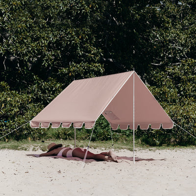 basil bangs | beach tent | nudie