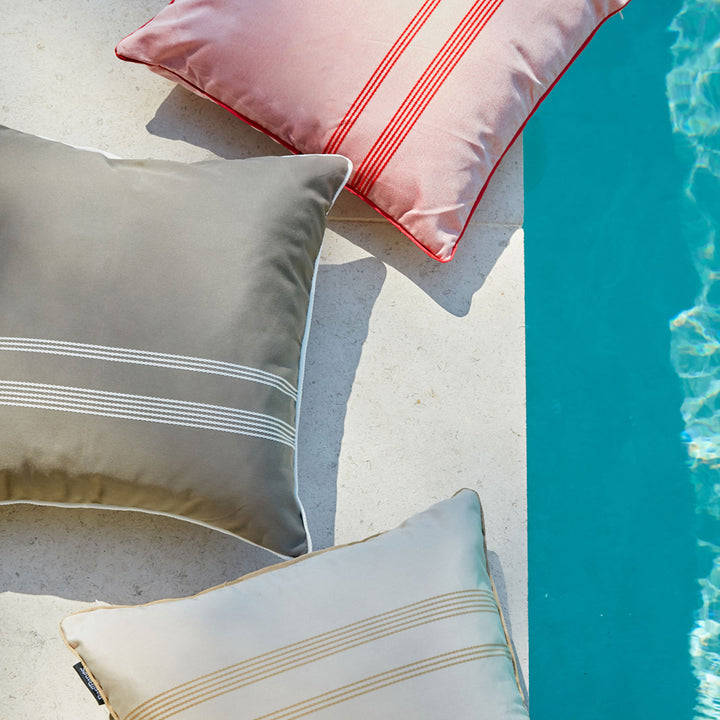 basil bangs | cushion cover 50cm | tessuti taupe - LC