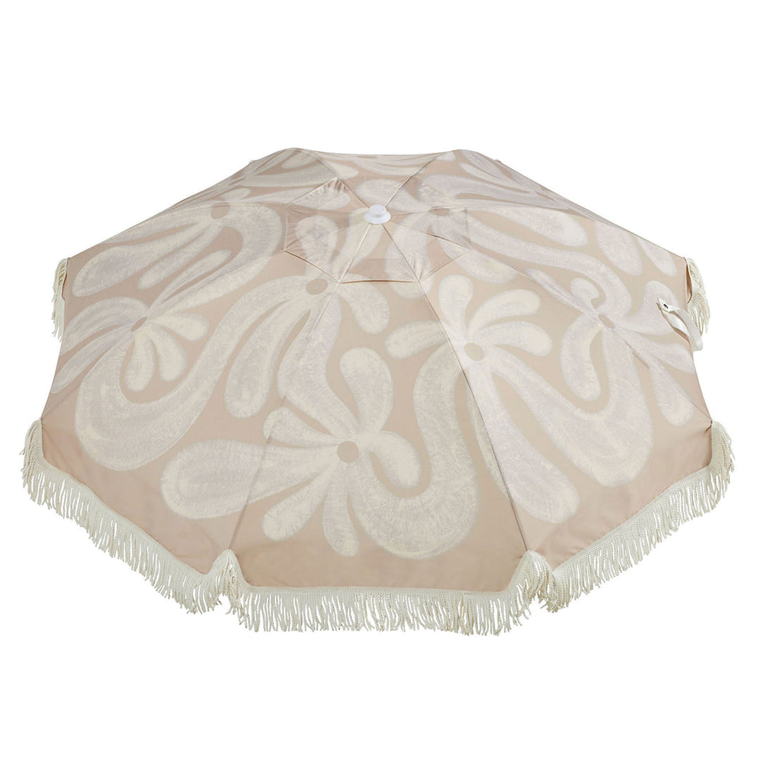 basil bangs | premium beach umbrella | flowers - LC