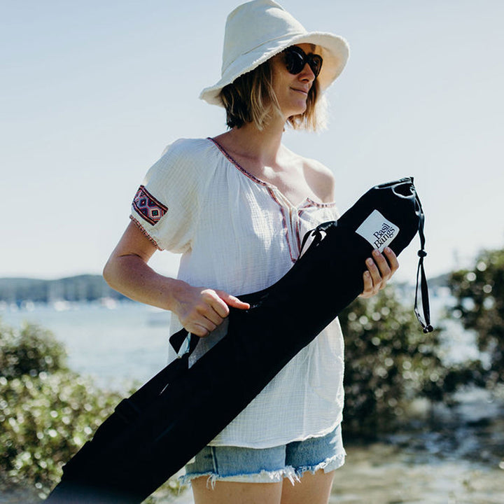 basil bangs | premium beach umbrella | flowers - LC