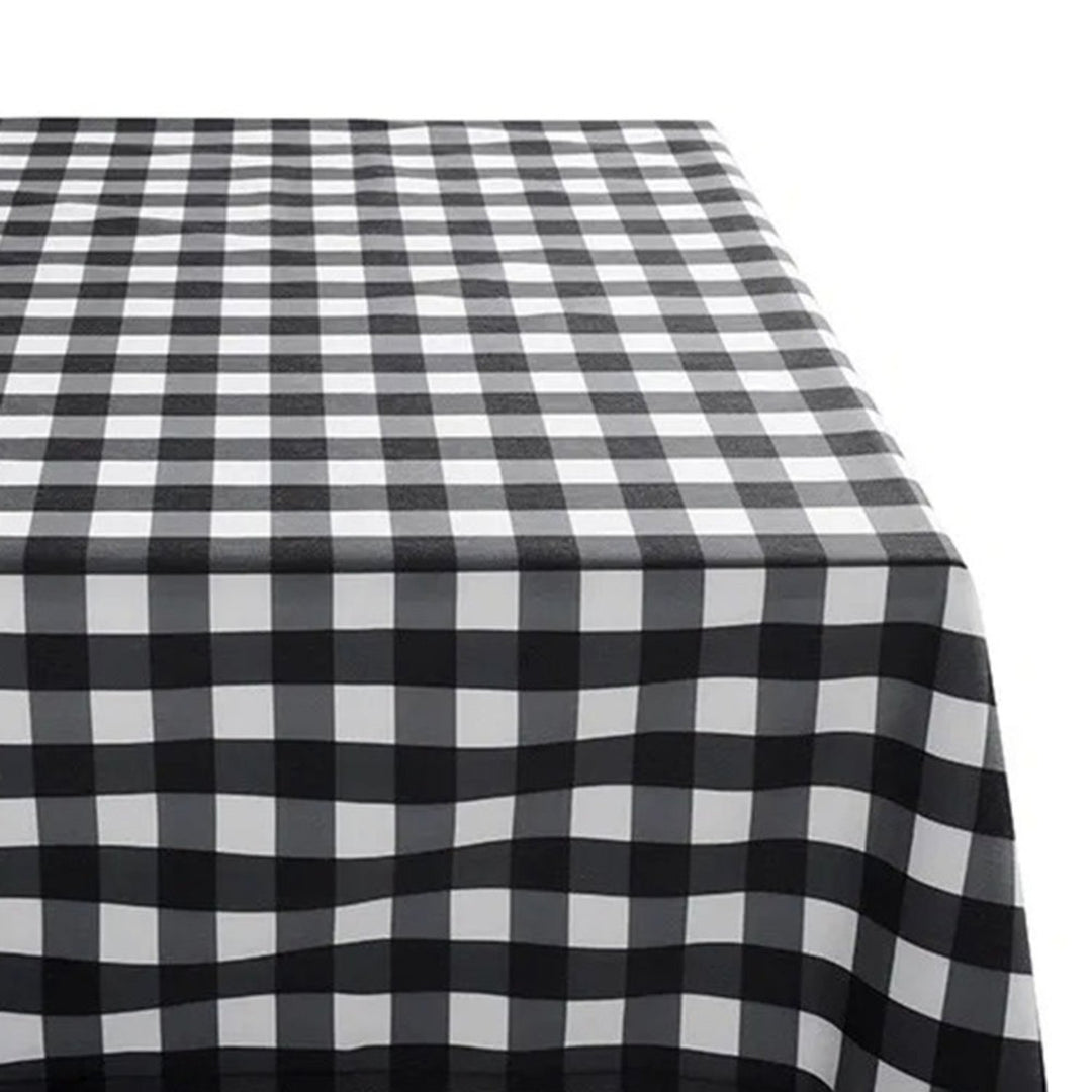 basil bangs | tablecloth | gingham black - LC