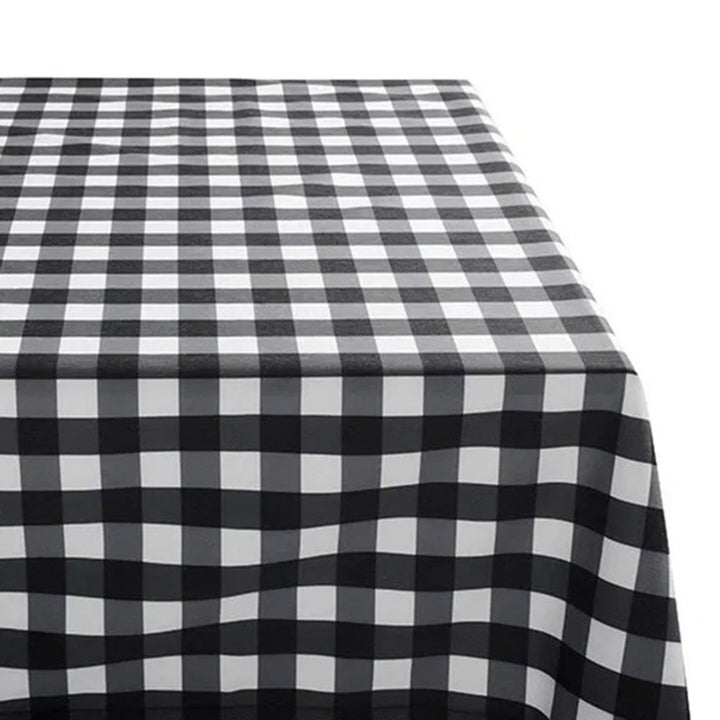 basil bangs | tablecloth | gingham black - LC