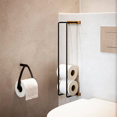 by wirth | toilet roll holder | black oak - LC