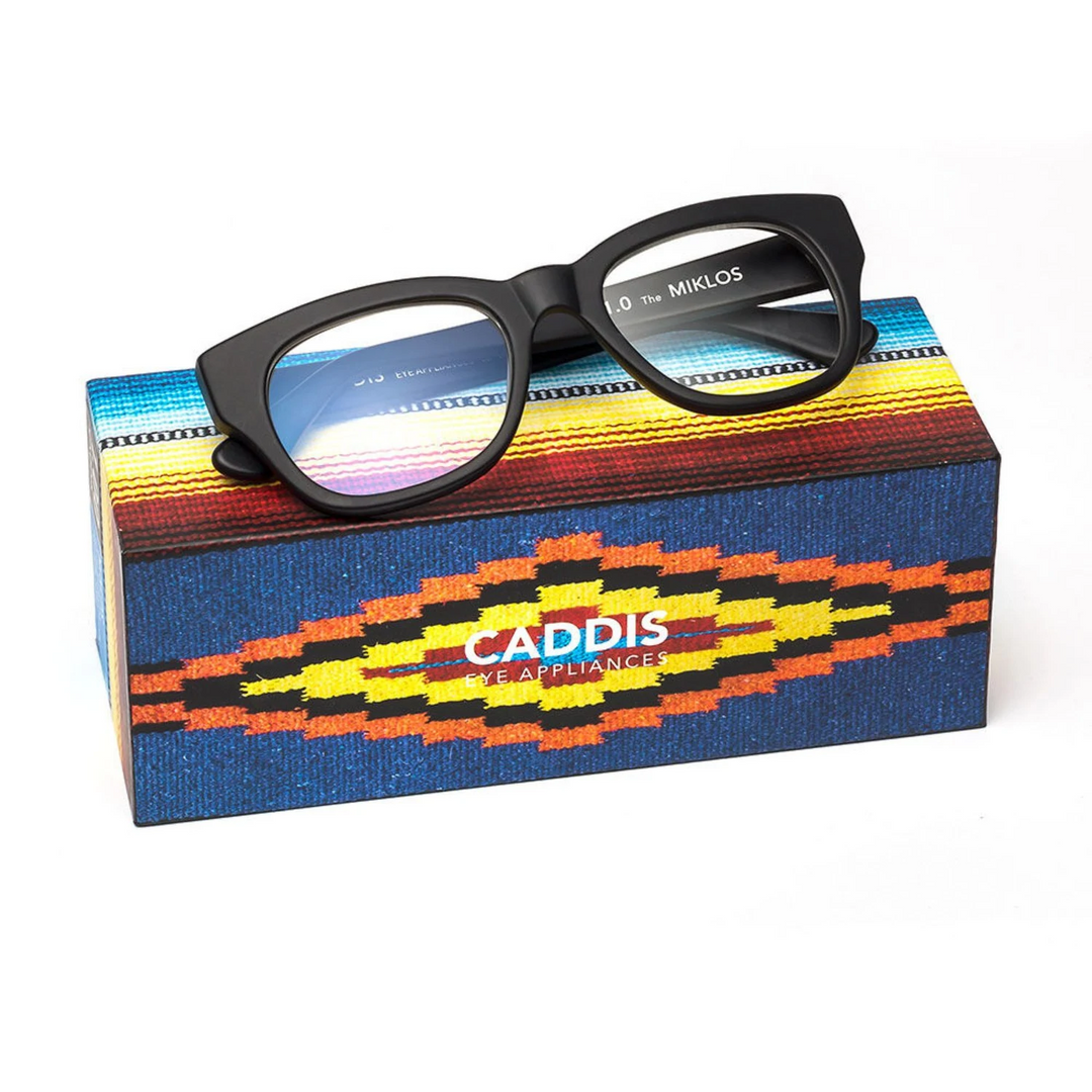 caddis | reading glasses | miklos matte black - LC