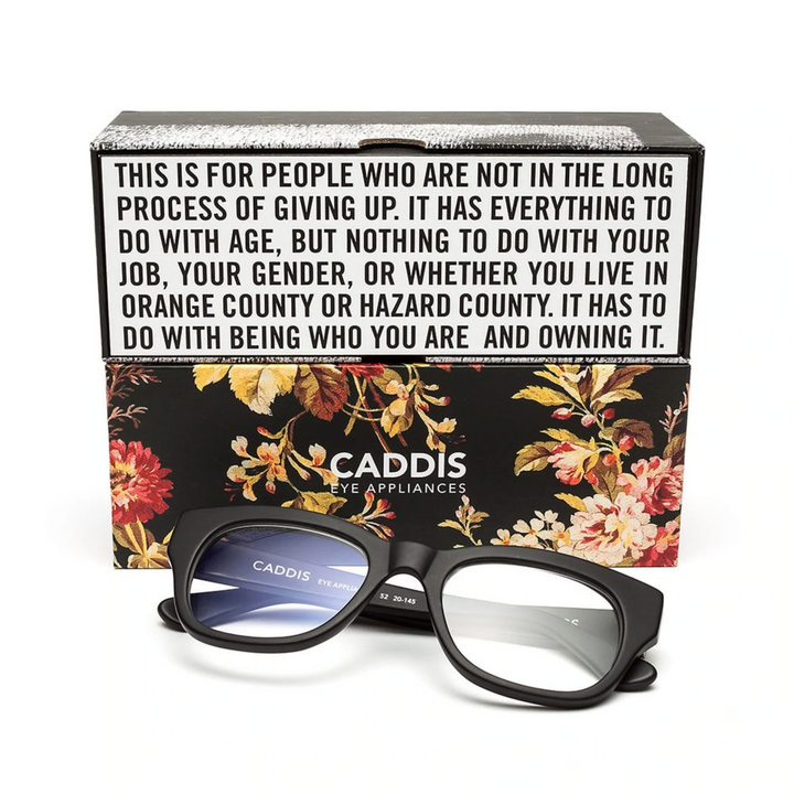 caddis | reading glasses | miklos matte black - LC