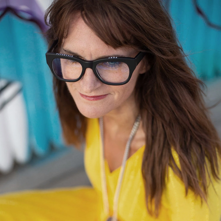 caddis | reading glasses | miklos matte black - LC