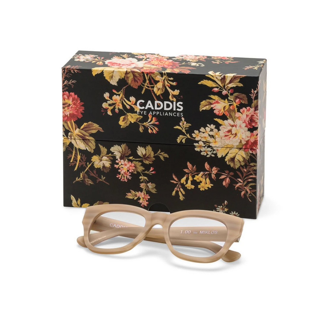 caddis | reading glasses | miklos matte bone - LC