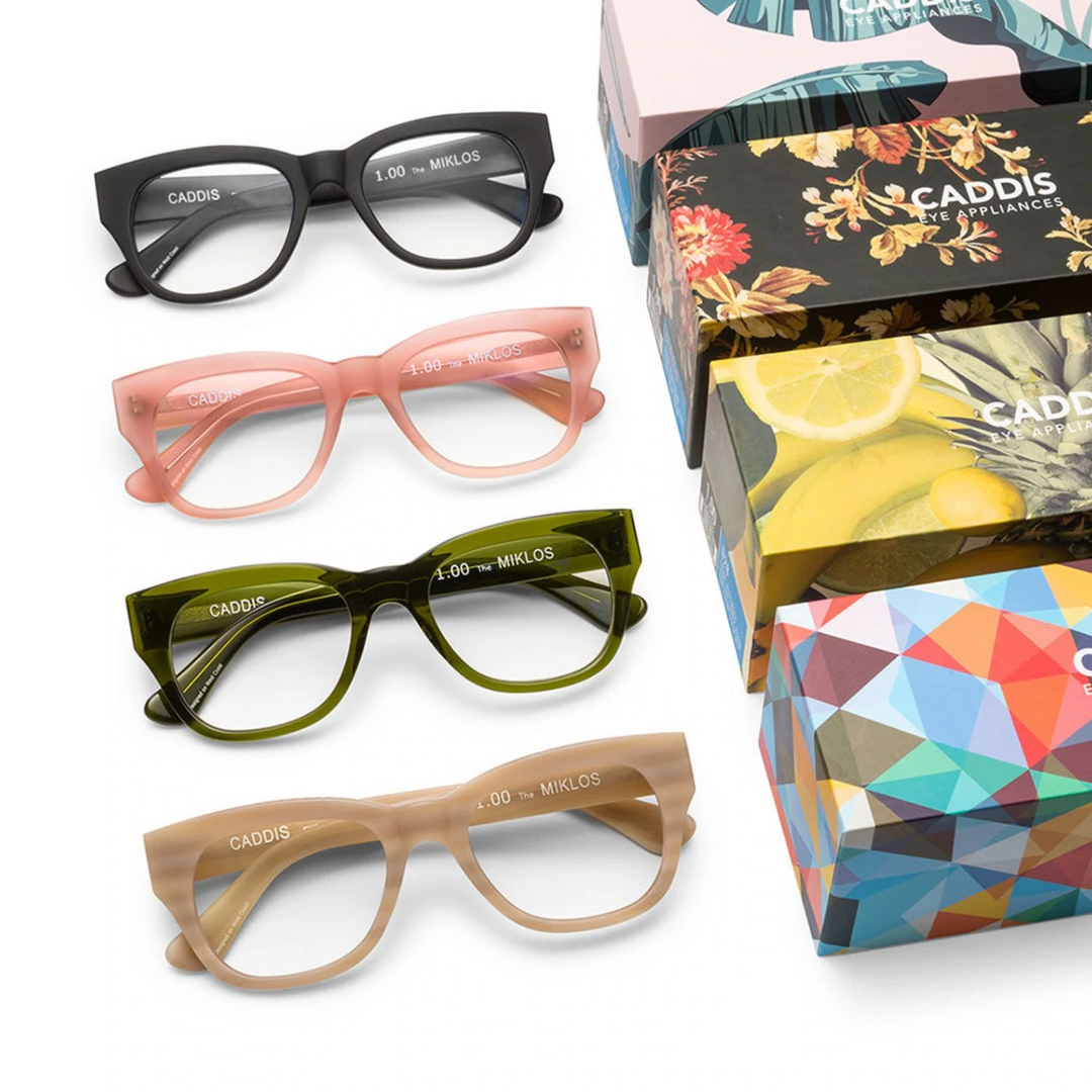 caddis | reading glasses | miklos matte bone - LC