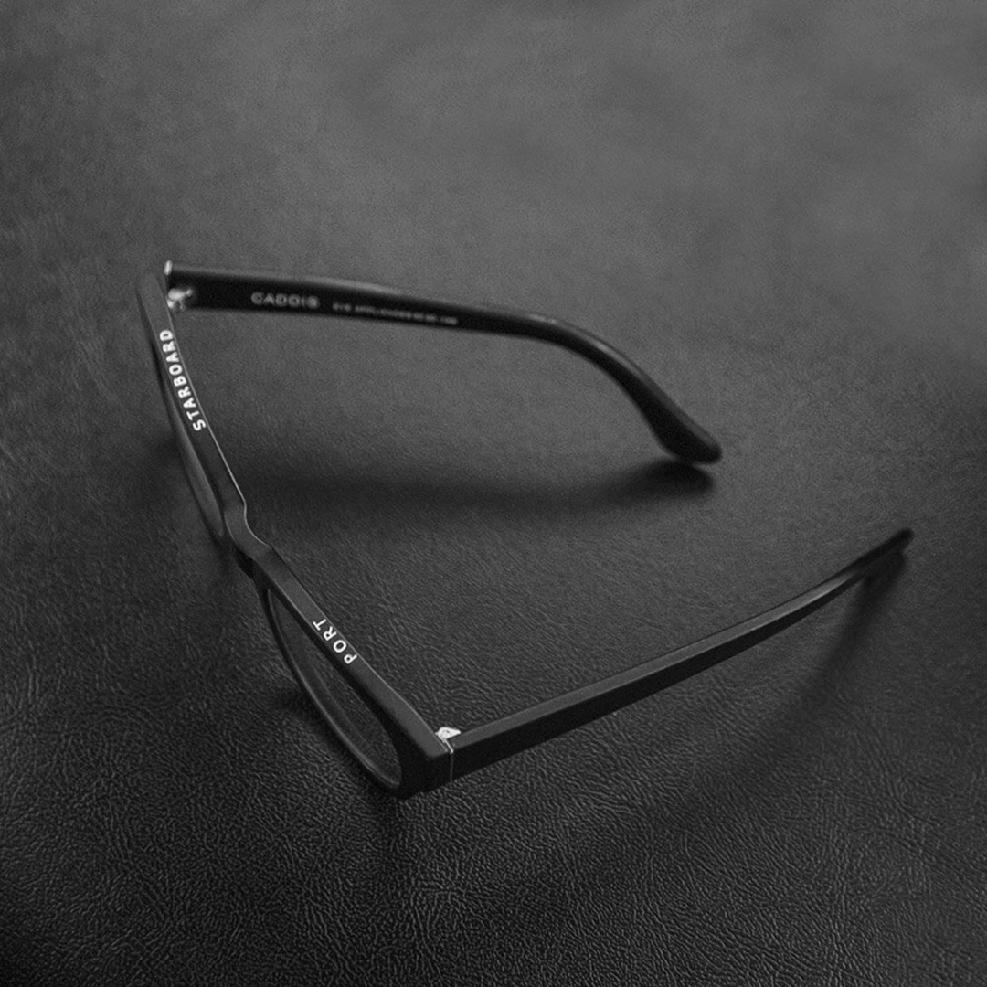 caddis | reading glasses | miklos matte black - LC