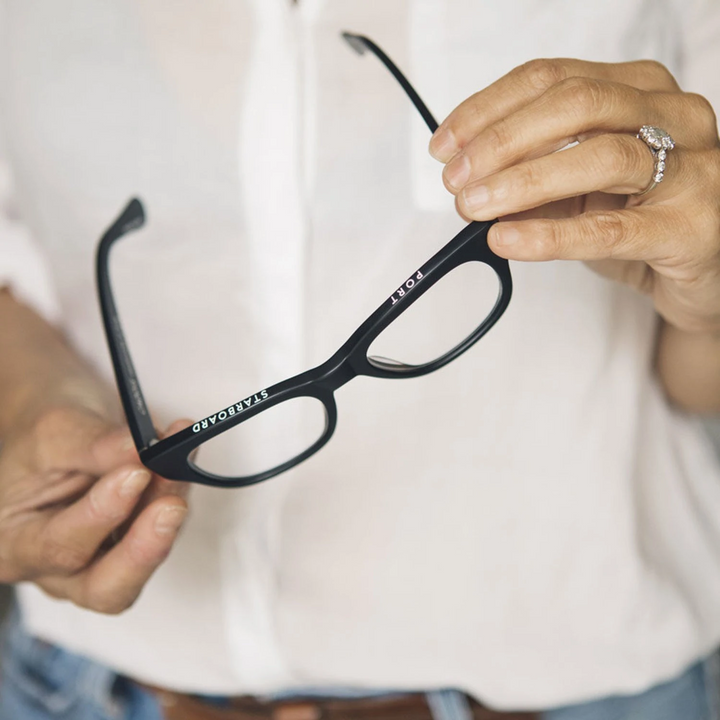 caddis | reading glasses | miklos matte black - LC