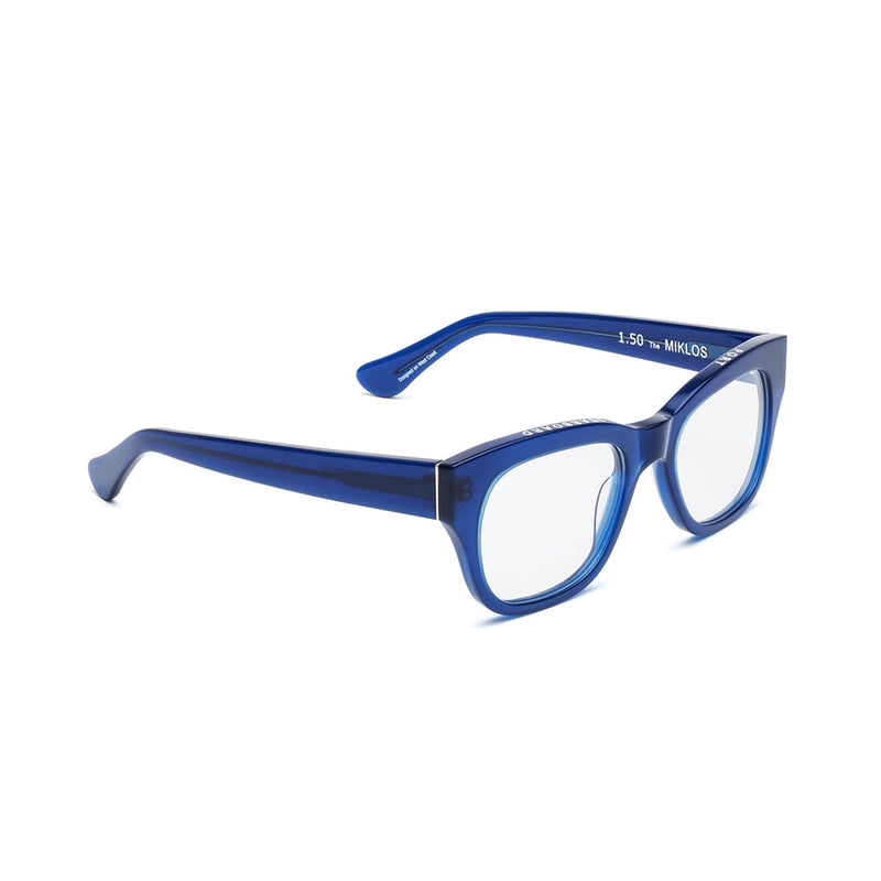 caddis | reading glasses | miklos minor blue