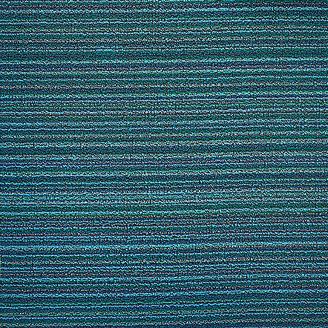 chilewich | shag doormat 46x71cm (18x28") | skinny stripe turquoise