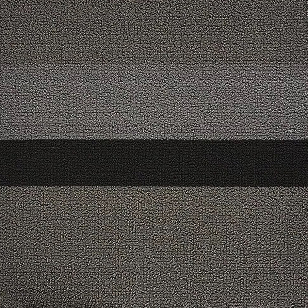 chilewich | big mat 91x152cm (36x60") | bold stripe silver + black