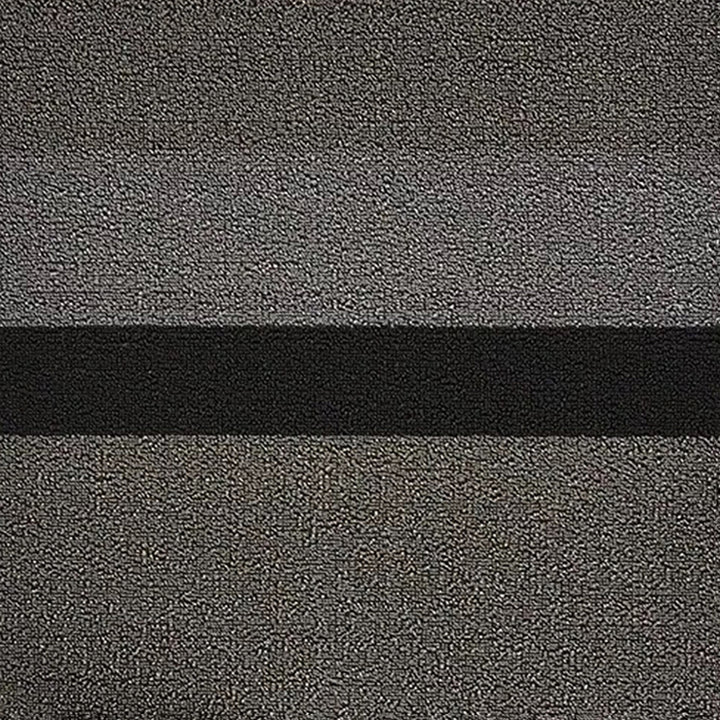 chilewich | big mat 91x152cm (36x60") | bold stripe silver + black
