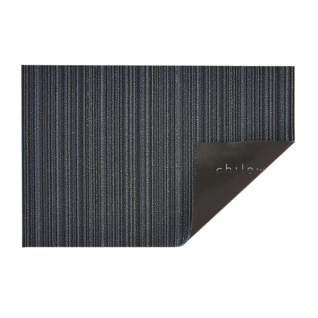 chilewich | utility doormat 61x91cm (24x36") | skinny stripe blue