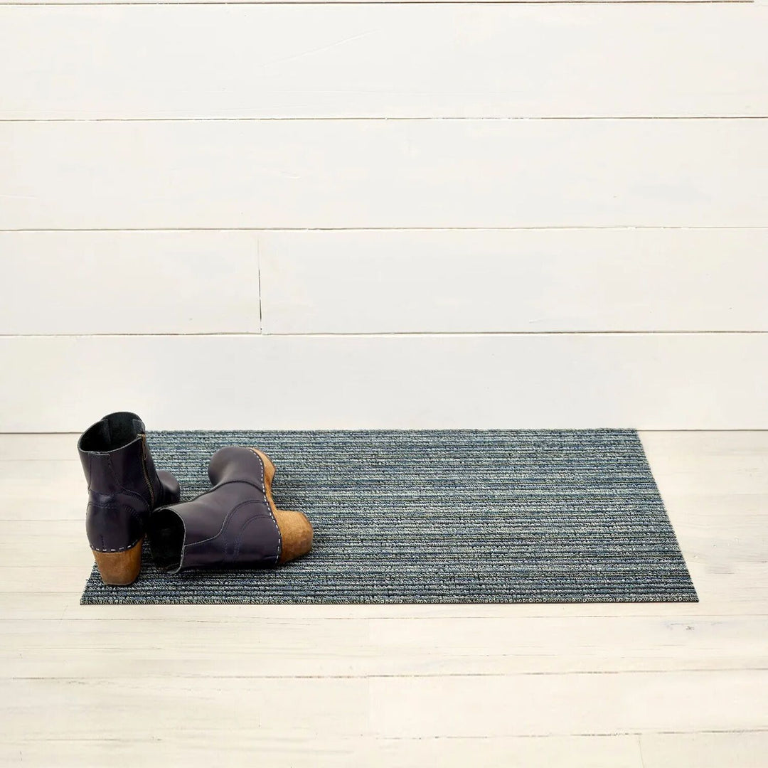 chilewich | shag doormat 46x71cm (18x28") | skinny stripe forest